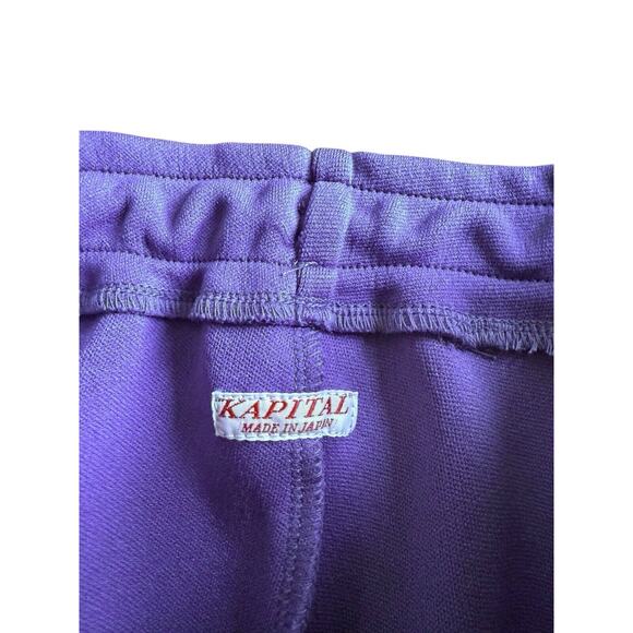 Kapital Smooth Jersey KOCHI & ZEPHYR Frontline Track Pants - Purple - Size 3 - Picture 7 of 9